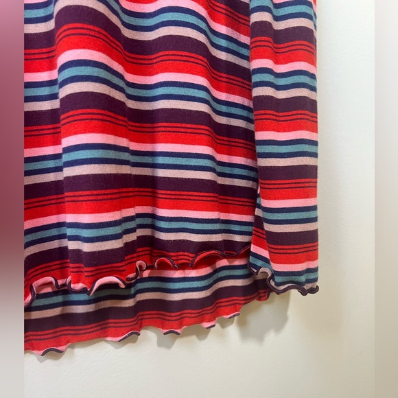 American Eagle Women’s T Shirt Dress Striped Red Blue Size: Large | Fall Summer - Picture 7 of 9